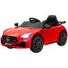 Elektrisches Kinderauto, Mercedes, 3-5 km/h, Fernbedienung, Licht & Musik, Rot