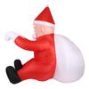 6.56ft Christmas Inflatable Santa Photo Props Decorations Giant Creative Yard Decoration for Party Backyard Roof Indoor