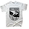 Funny Schnauzer Best Friends for Life T Shirts Graphic Cotton Streetwear Short Sleeve Harajuku Dog Dad Tshirt Unisexs Clothing