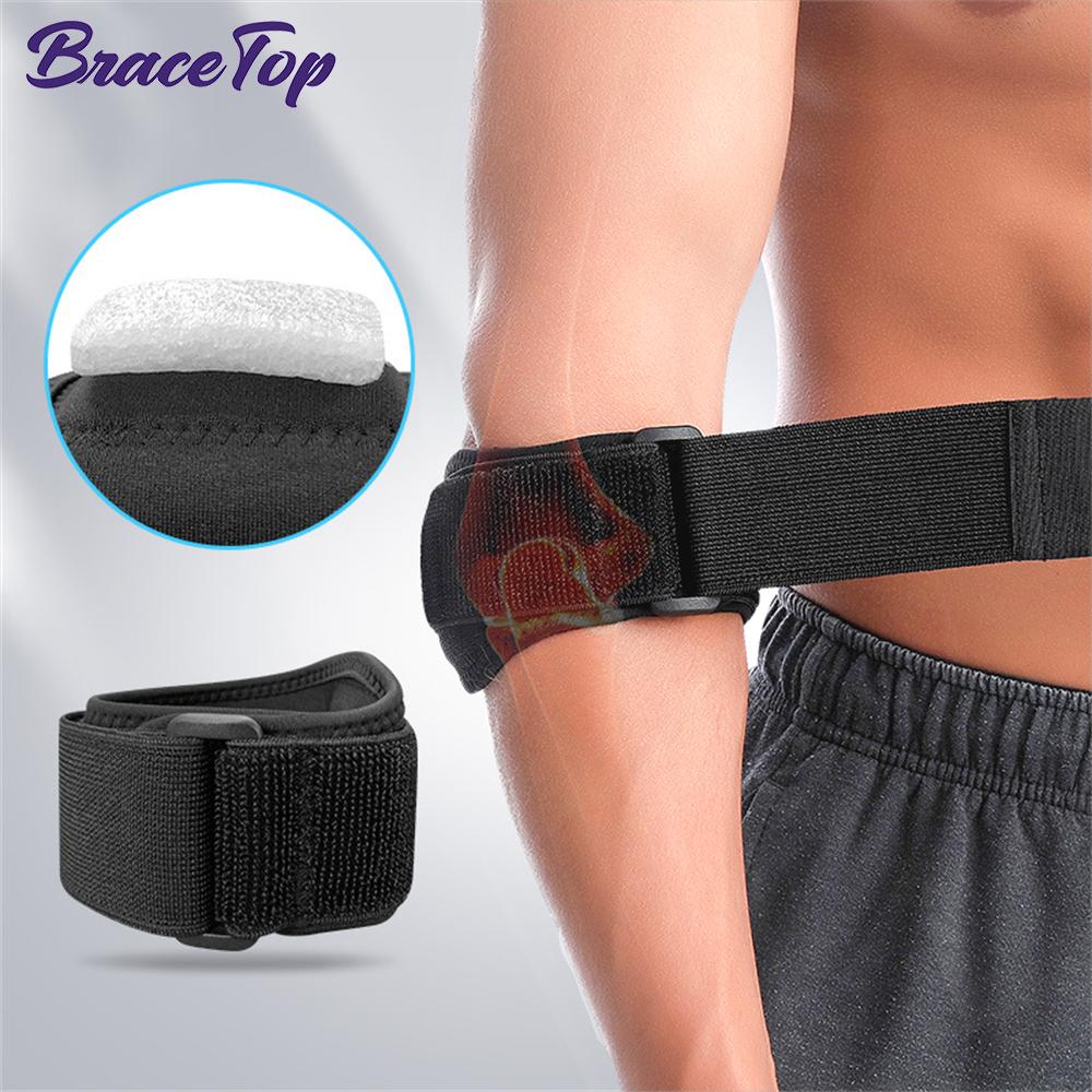Bracetop Adjustable Arm Brace Support Elbow Band Wrap Bandage Strap Joint Pain Relief Elbow Protector Forearm Guard For Tennis