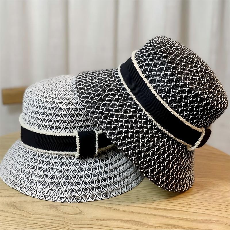Korean Breathable Hollow Fisherman Hat, Personalized Basin Hat, Fashionable Diamond Bucket Hat for Women's Summer Outings