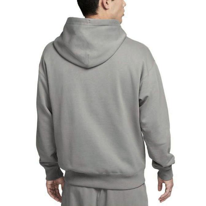 Nike Felpa con cappuccio Solo Swoosh tinta unita con tasca con logo da uomo Turchese-Grigio DX0814-029