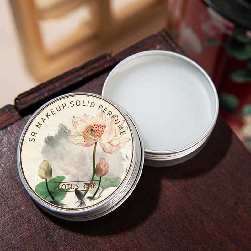 Solid parfyme Bærbar Solid Balm Langvarige dufter Friske og elegante kvinnelige solide parfymer Kroppsaroma Deodorant