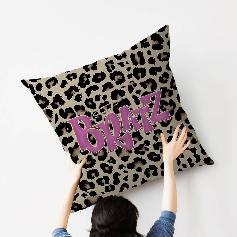 B-Bratzz Fashion M-Mask G-Girl Personalized Pillow Cover Kids Bedroom Wild Party Decor Pillowcase Kid Birthday Shower Gift