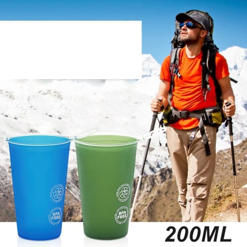 Collapsible Water Cup, Collapsible Water Bottle, Soft Flask, Portable Hydration Bottle, TPU Cup, BPA-Free, Lightweight, Easy to Clean, Flexible, Wear-