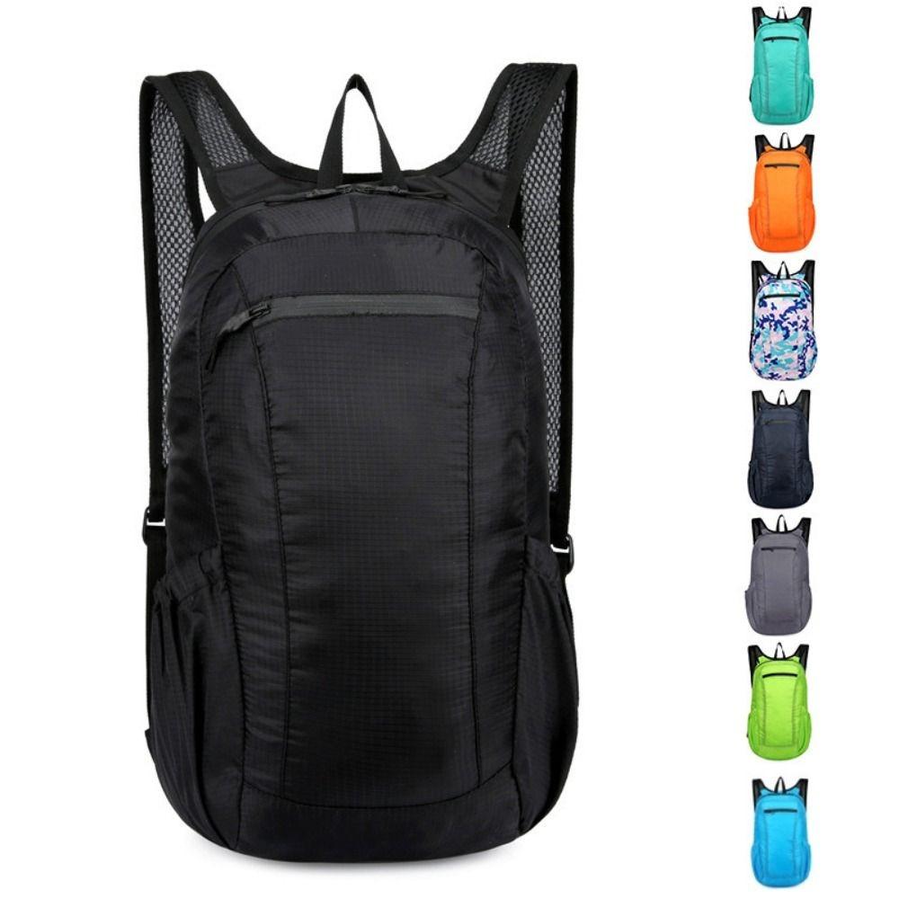 Polyester Camping Backpack Zipper Foldable Travel Bag Portable Sports Backpack Outdoor