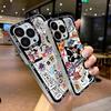 Japanese Anime L-Luffys LOGO Case For iPhone 16 15 14 13 12 11 Mini Pro Max X XR XSMax 7 8 Plus SE20 Ones Pieces Clear Cover