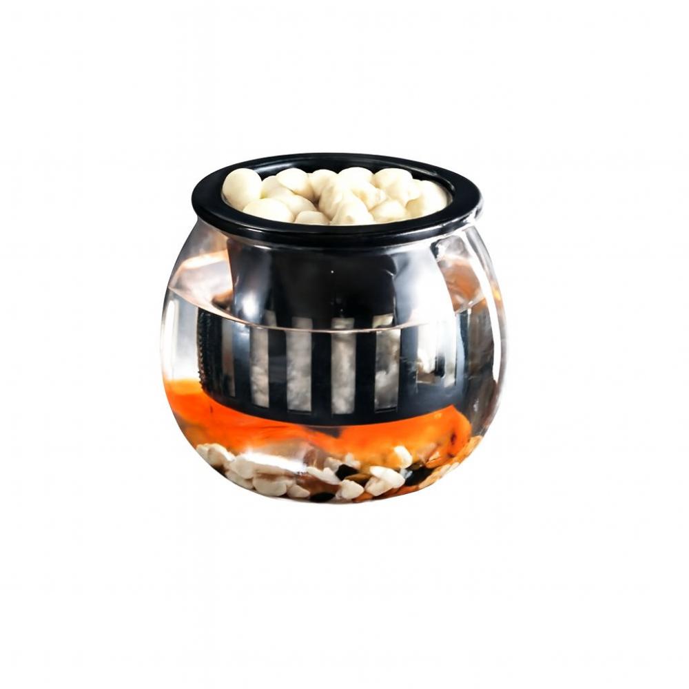 Transparent Hydroponic Vase Plastic Plant Container Durable Fish Tank  Flower Arrangements чёрный