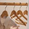 5PCS/10PCS/20PCS/30PCS Solid Wood Hangers Wooden Clothes Hangers Seamless Wood Clothes Hangers