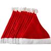 Red White Merry Christmas Caps (Set of 12) | Santa Claus Xmas Hats for Kids Babies Adults | Free Size Santa Claus Hat for Christmas