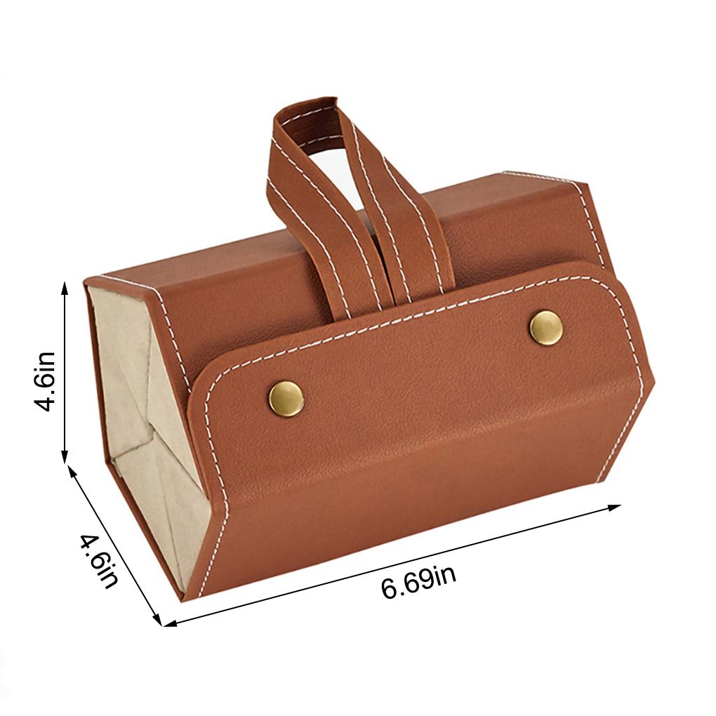 Eyeglasses Organizer Leather Holder Portable Travel Glasses Storage Box Case