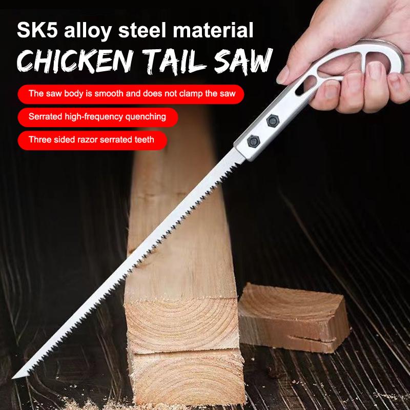 Detachable Chicken Tail Saw Garden Gardening Saw Tree Felling Fast Cutting Labor-saving Wood Working Swallow Tail Saw