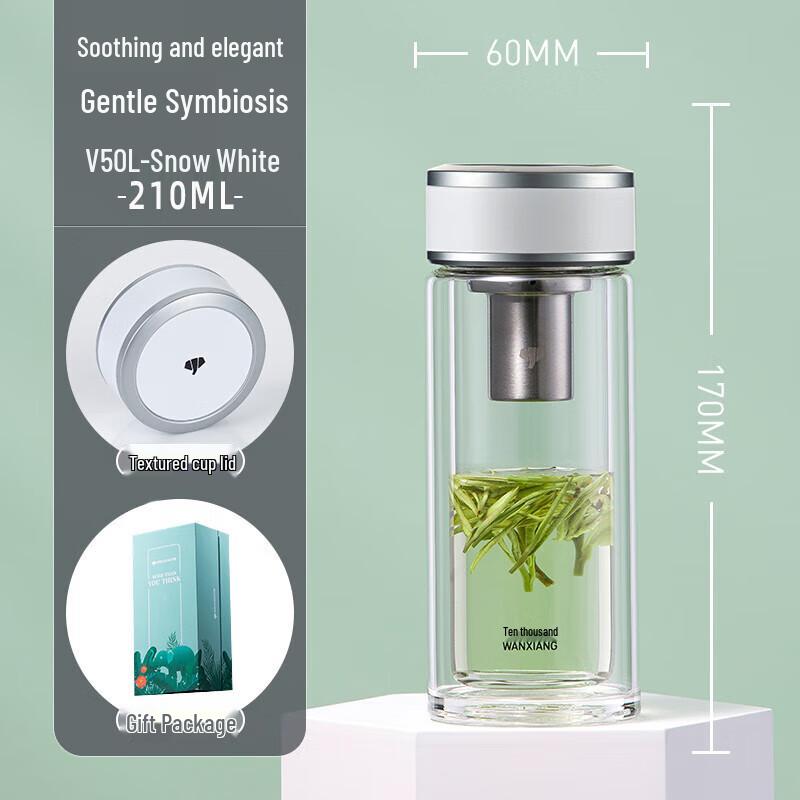 V50L Double-Layer Borosilicate Glass Cup