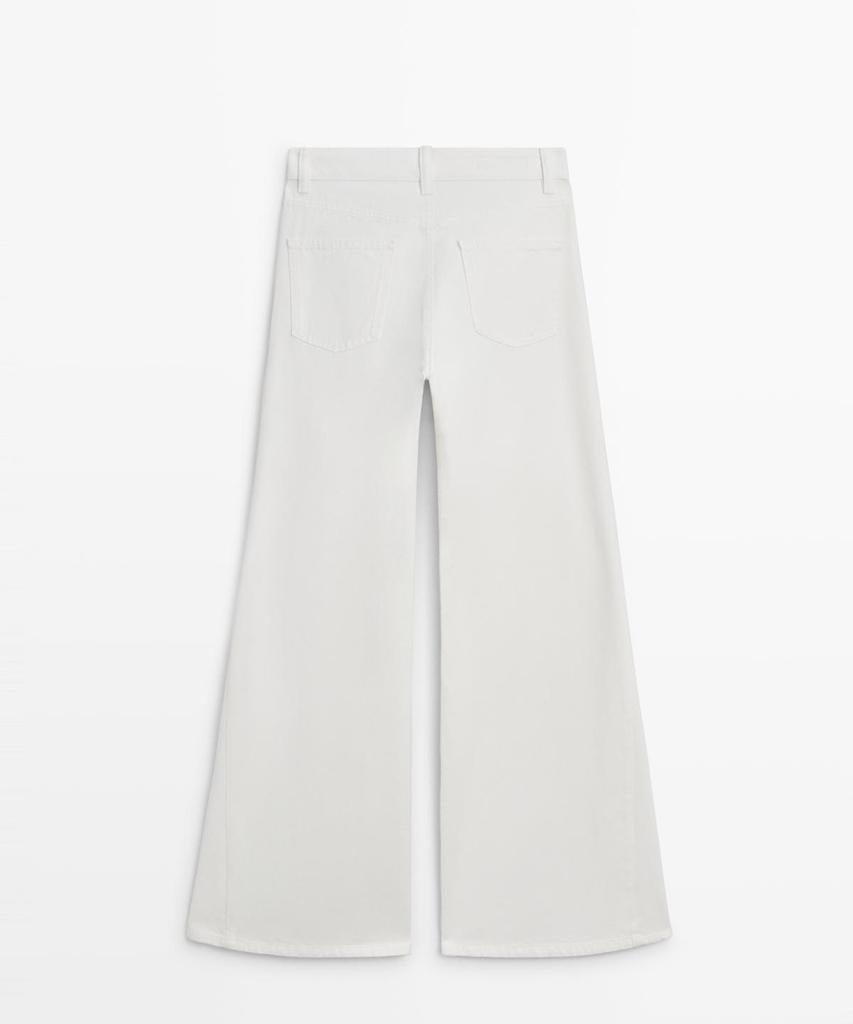 Masimodutti Bell-Bottom High-Waisted Jeans