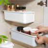 Punch-Free Wall-Mounted Pull-Out Storage Rack for Bathroom and Kitchen