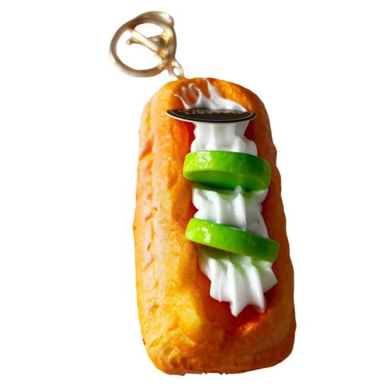 Simulated Food Squeeze Toy Keychain Stress Relief Bread Dessert Key Ring Backpack Hanging Decoration Bag Charm Purse Pendant