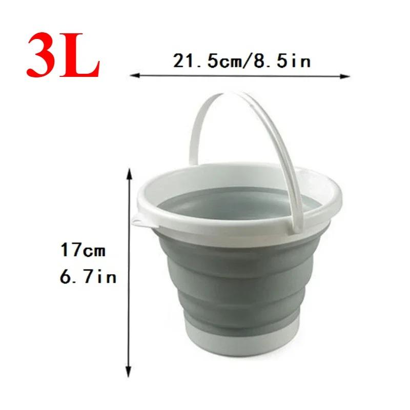 Handheld bucket Portable folding bucket, outdoor travel bucket, fishing bucket, car wash bucket