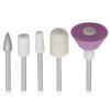 5 pieces 2.3mm shank nail tools Polishing Head Mounted Points Ceramic Grinding Heads wood Foot Care for Nail Abrasive Drill Bit