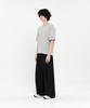 SIGNATURE Single-Pleat Wide Slacks [Black]