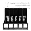 Deli 9838 Five-Tier A4 File Organizer, Black