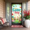 Rabbits Home decoration Themed Eggs Backdrop Easter decoration Decorative Easter banner for Easter
