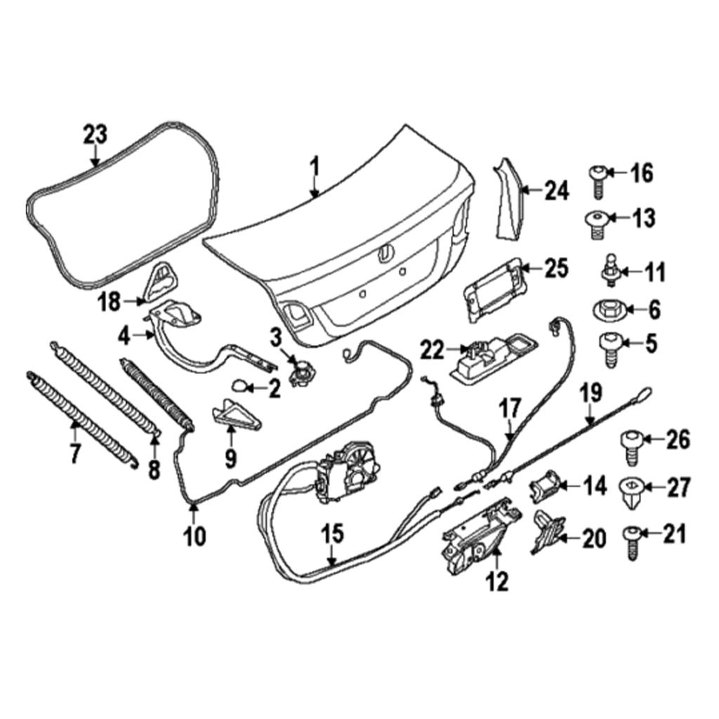Car Boot Lid Tailgate Switch Fit For Bmw Genuine F10 F11 F48 F25 F26 ...