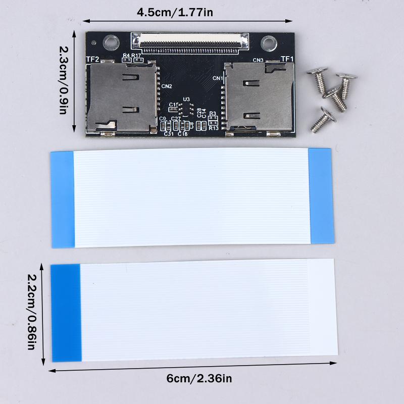 Dual Tf Card Memory Card To Ce Interface Connection Card Expansion Card For Computer Industrial Control Machine Vcr Nas