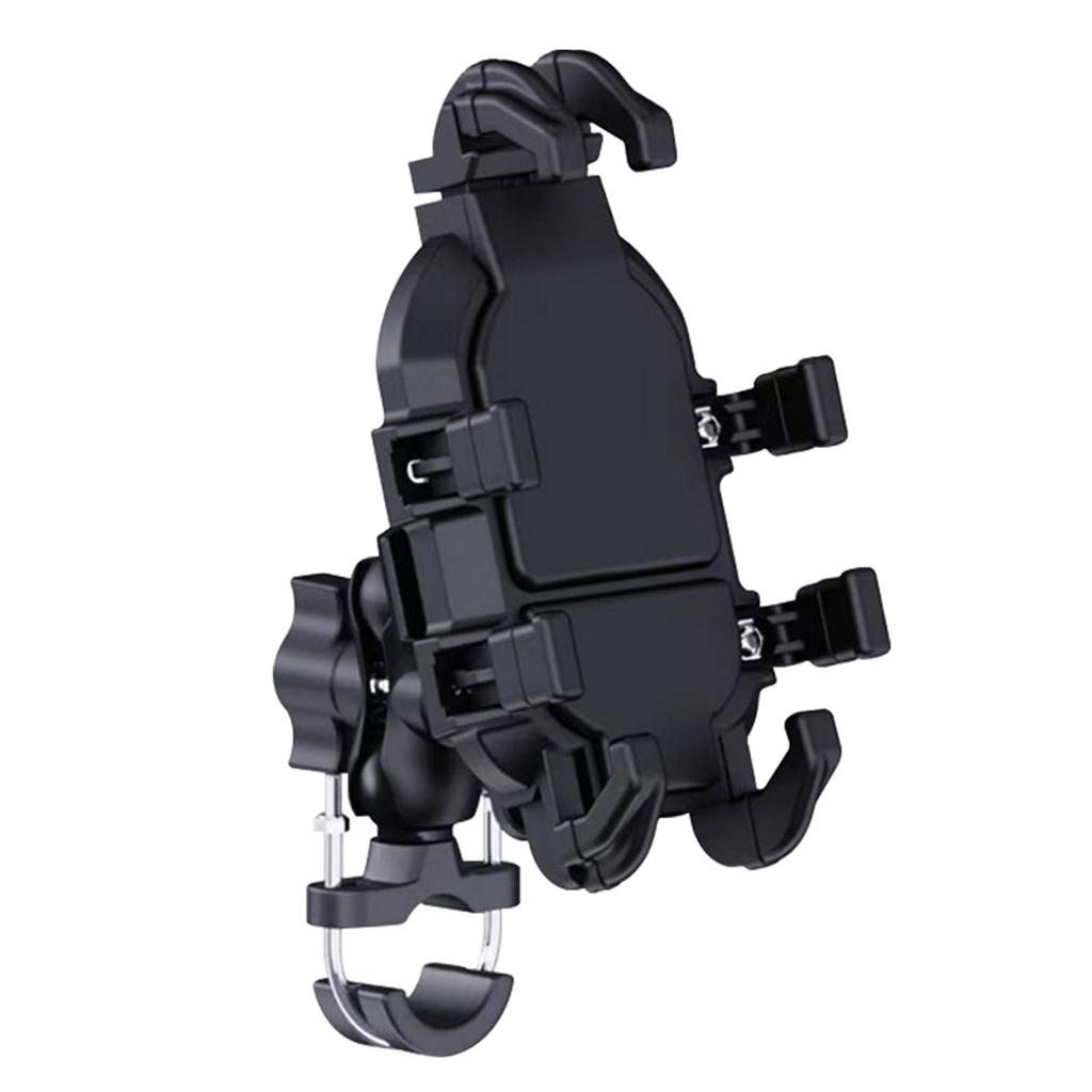 Quick Release Motorcycle Phone Holder with Anti Vibration Arms No Tools Installation Upgrades for Smartphones