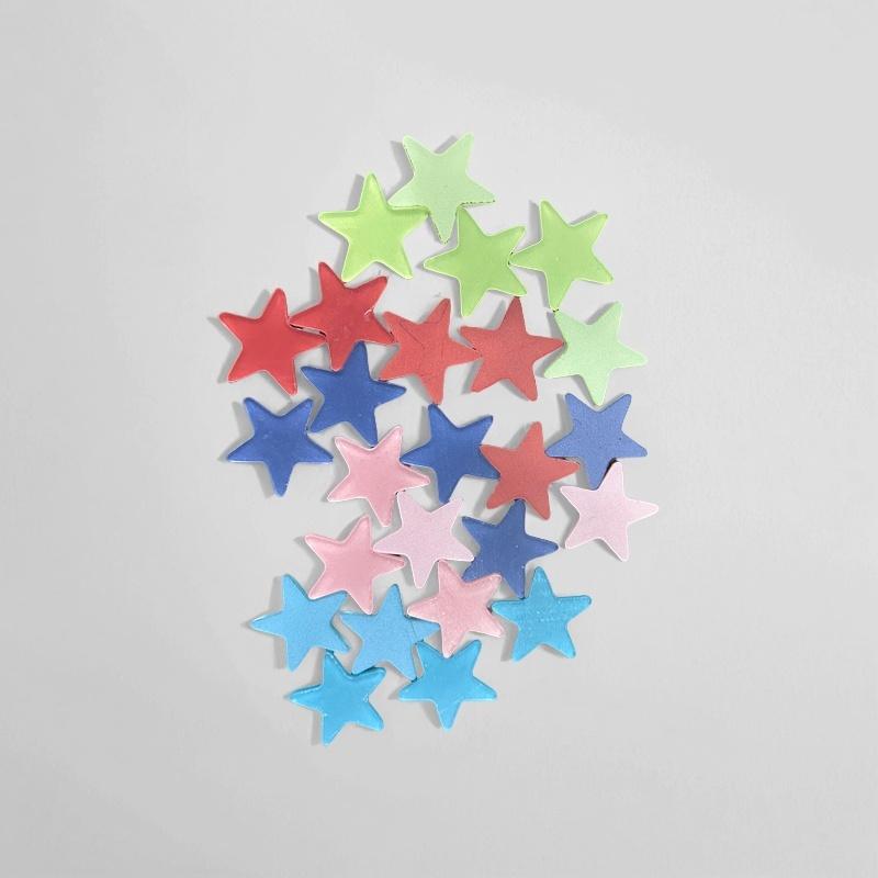 Colorful acrylic star reward jar with wooden frame - home encouragement sticker tool, suitable for positive reinforcement