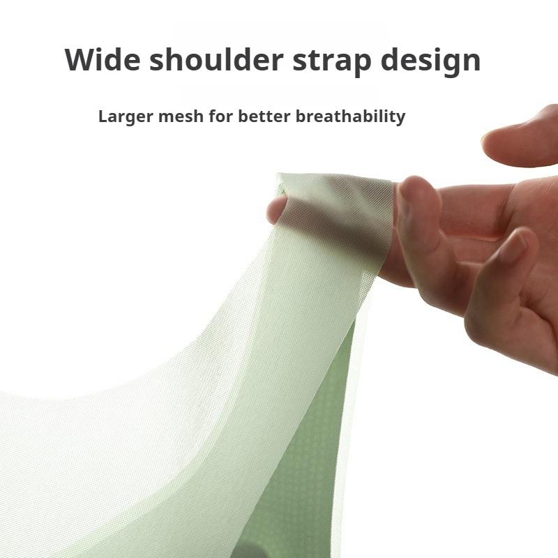 Sujetador Inalámbrico de Verano para Mujer Push-Up Transpirable Ultradelgado Sin Costuras Forma de U Espalda Bonita con Tirantes Anchos de Malla, Lencería de Alta Elasticidad