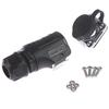 500V 12V / 24V Ip67 Round Plug, Socket, Connector Plug With Cover Waterproof