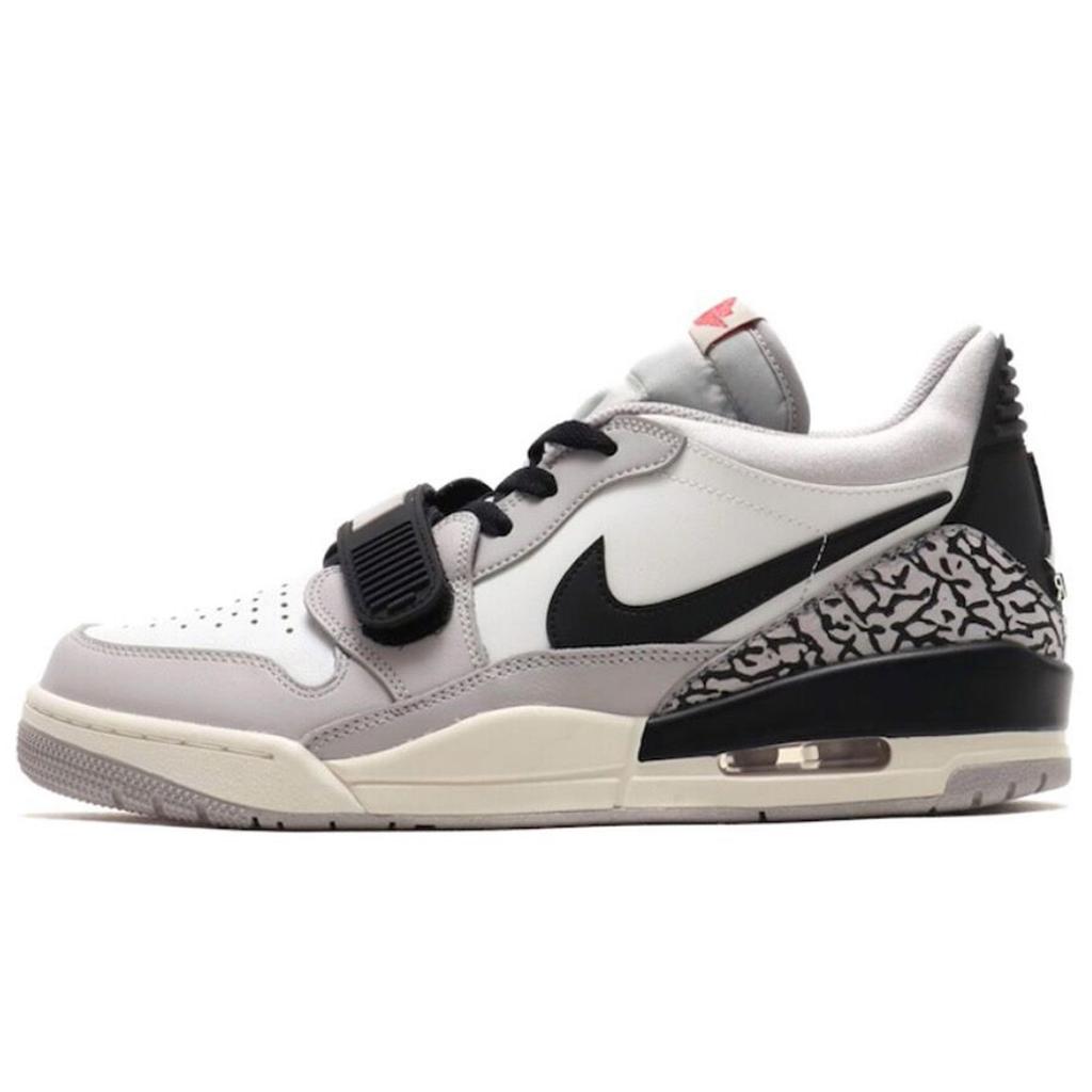 Jordan Legacy 312 811 Manufacturing Low Top Vintage Basketball Shoes Men's Black Logo Yellow Red CD7069-101(Team80-)