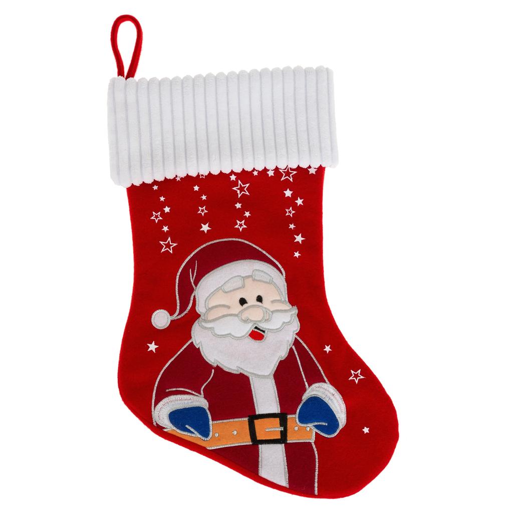 Świąteczna Skarpeta Santa Claus Czerwona