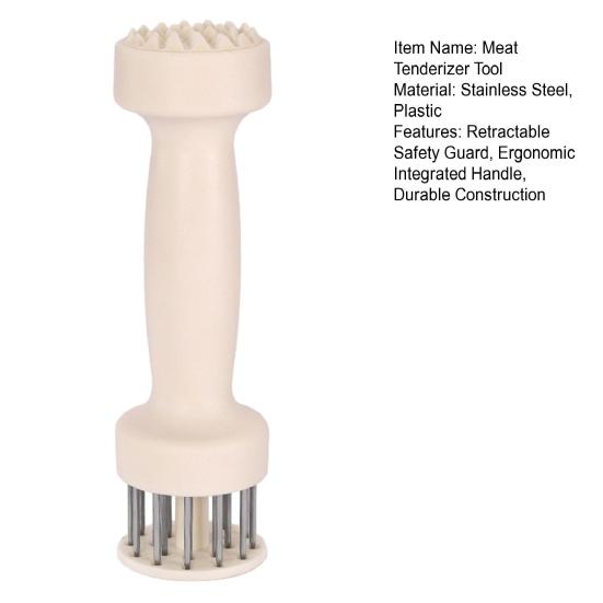 Ac pentru frăgezit carnea cu protecție de siguranță retractabilă Vită Curcan Pui Friptură Ace ascuțite din oțel inoxidabil Instrument pentru frăgezit carnea