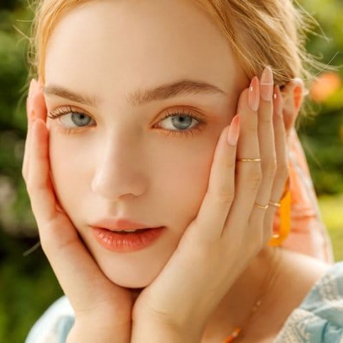 MUZMAK Reusable Nail Tips Ginger Mellow (Almond)