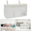 Bedside Hanging Storage Bag Organizer Pouch with Pockets Wall for Glasses