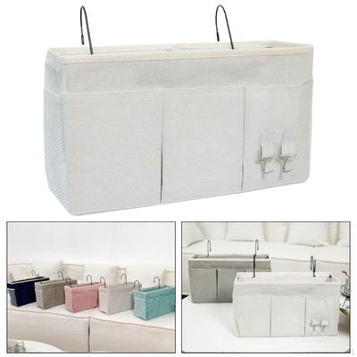 Bedside Hanging Storage Bag Organizer Pouch with Pockets Wall for Glasses
