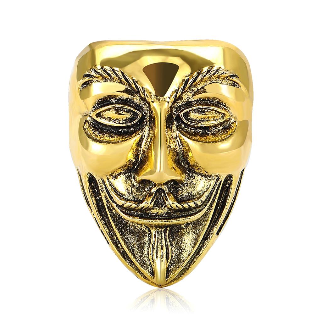 Enkel och mångsidig Kreativ Legering Galvaniserad Cirkusclownmask Brosch Nischad Design Herr- och Damkläder Corsage Smyckesnål