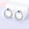Mula New Copper Butterfly Eyes Earrings Original Stars Ear Studs Jewelry Women Fashion Elegant Giftparty