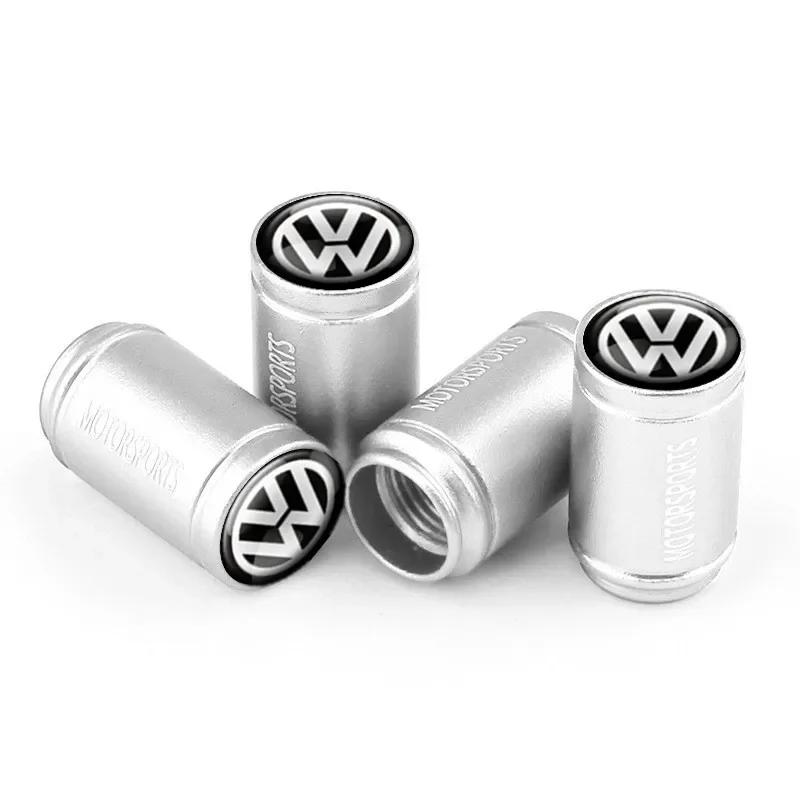 

VW GTI GOLF 2026 Hot For VW VOLKSWAGEN 4PCS 3D Metal Tire Valve Caps Car Tyre Air Stems Cover Decorate For VW Volkswagen GTI Gol