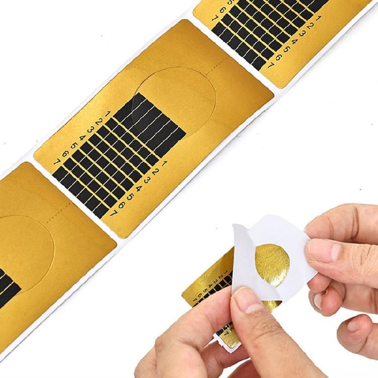 Stable Nail Extension Applicator Clear Rectangular Tool Coated Paper Material For Professional Salon Precisions