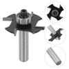 For DIY Woodworking Ball Bearing Cutter Router Bits Ball Bearing T-Slot Cutter Cutter Anti-Rebound Design For Drawer Making