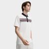 FILA Archive Simple Stripe Business Commuting Short Sleeve Polo Men Polo Cloud-White F11M437103FWT