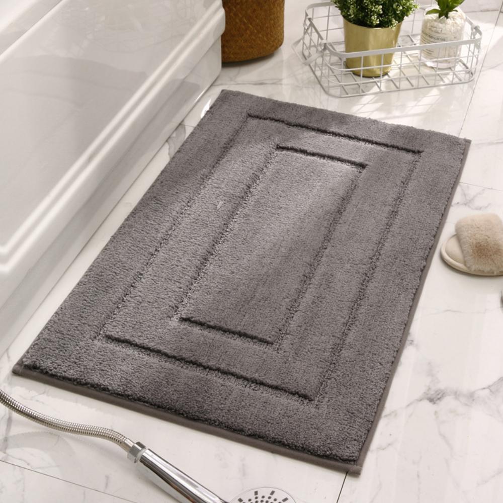 Print Sponge Bathroom Cashmere Thickening Mat Bath Non-slip Carpets In Wash Basin Bathtub  Floor Rug Shower Room Doormat Memory Foam 3D Pad
