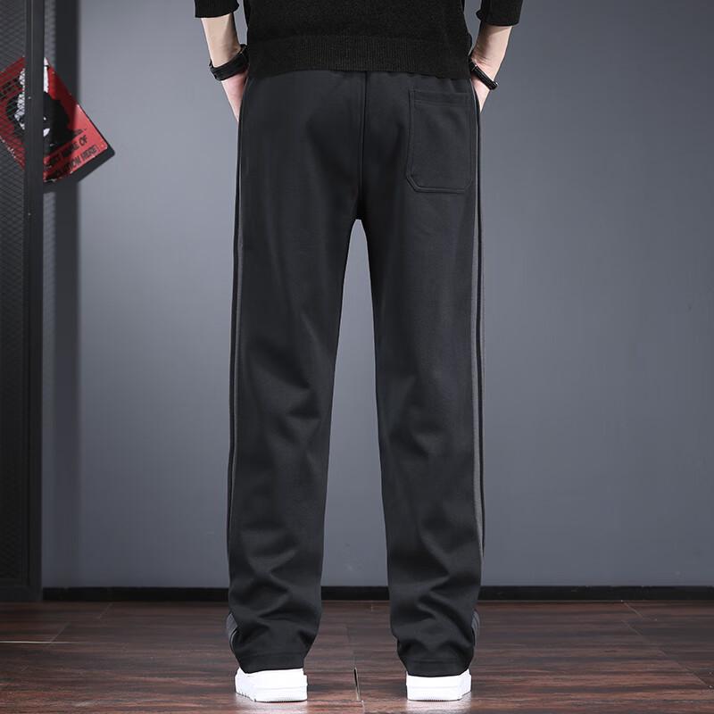 Men's Striped Loose Straight-Leg Casual Sweatpants