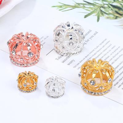Domeček pro panenky Miniaturní Zlatá Stříbrná Bronzová Mini Kovová Slitina Korunka Modely Panenky Hračky