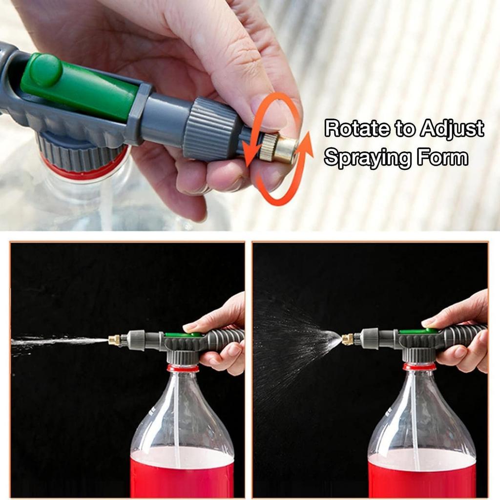 High Pressure Air Pump Manual Sprayer Adjustable Drink Bottle Spray Head Nozzle Garden Watering Tool Sprayer Agriculture Tools