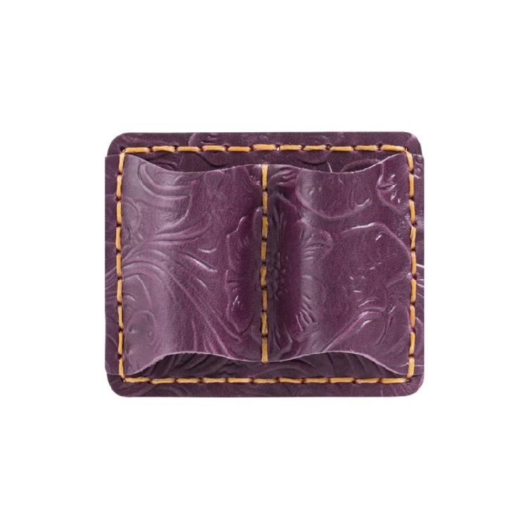 Leather Pen Clip Holder Double Holder Pen Holder with Clip Notebook Pencil Holder For Book Journal Planner Clipboard