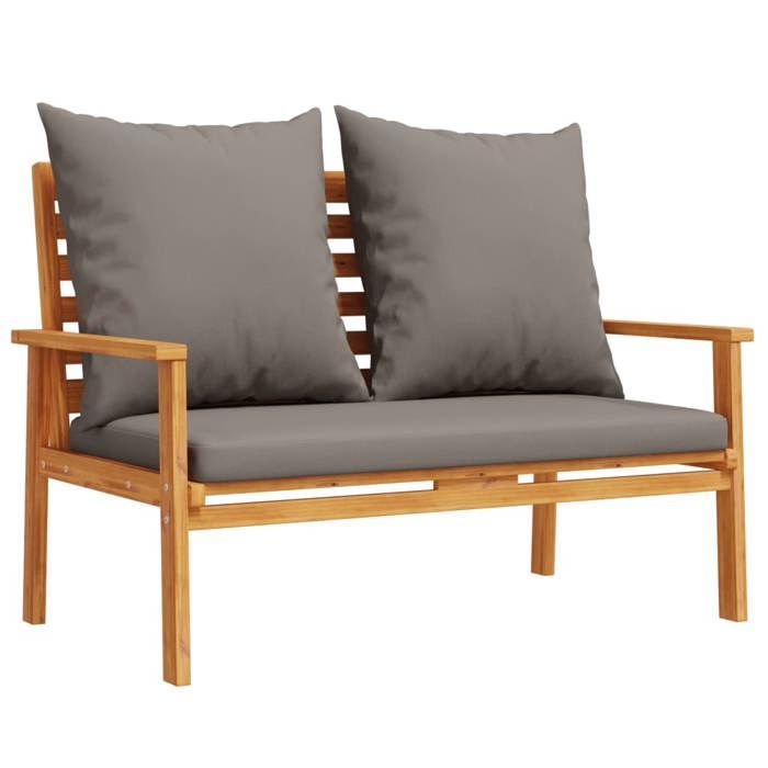 VidaXL Ensemble de Jardin avec Coussin, Sièges et Table de Patio, Ensemble de Meubles, Mobilier de Terrasse Extérieur, Bois 366382