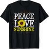 Flower Blossom Lover Hippie Peace Love Sunshine Sunflower T-Shirt